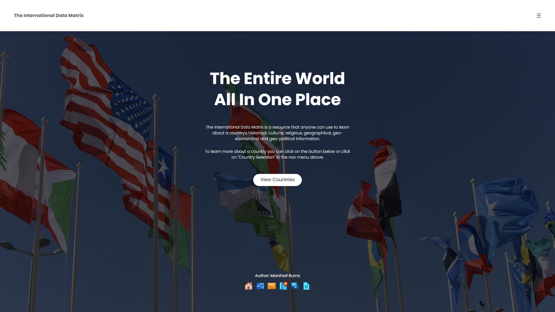 International Data Matrix Home Page